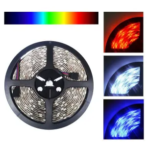 24V 5050 Color Changing RGB Super Bright LED Strip Light 16 Ft Reel 150 LED Reel Only