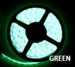 3528SMD Nova Bright Green Super Bright Flexible LED Light  Strip 16 Ft Reel Only