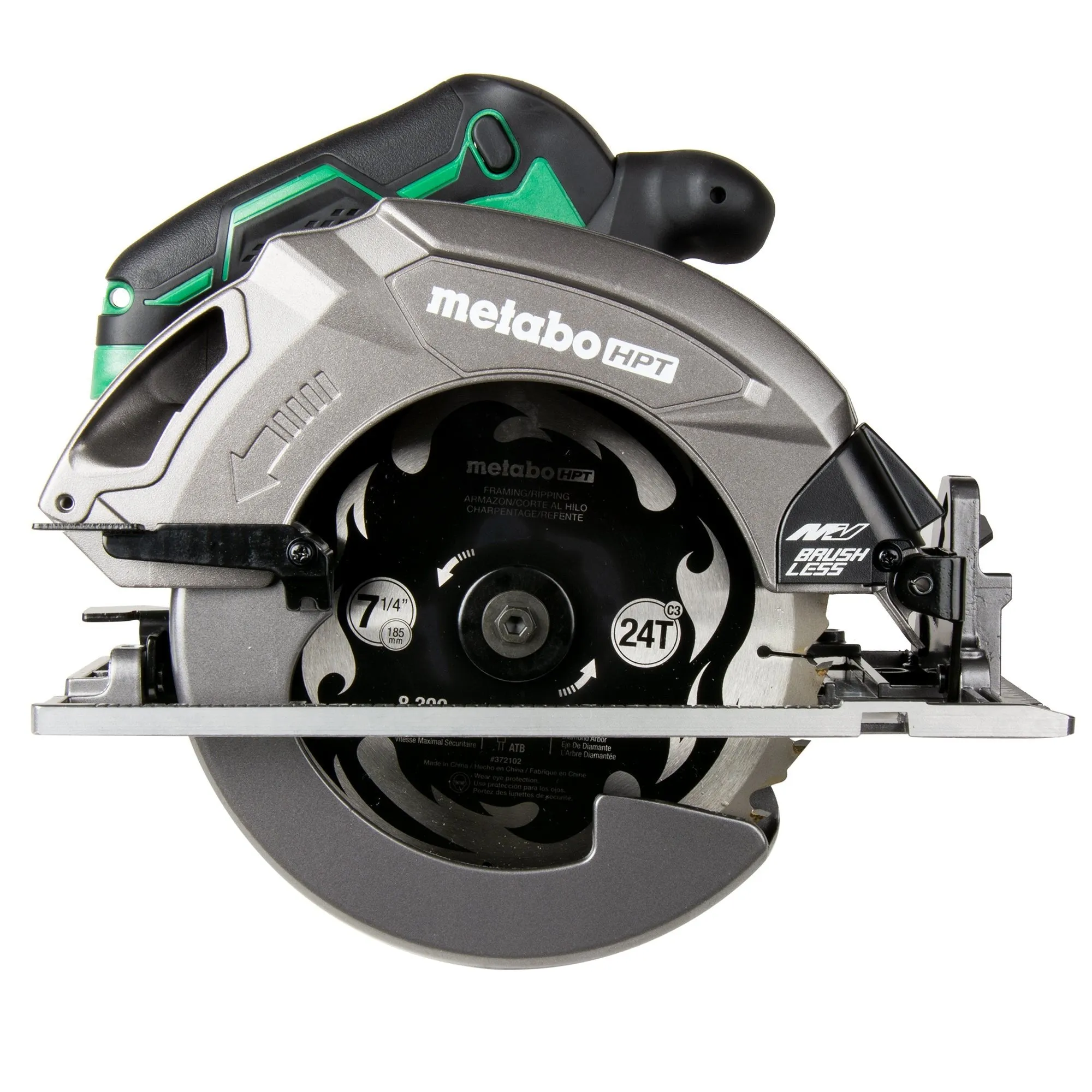 36V MultiVolt™ 7-1/4 Inch Cordless Circular Saw (Tool Body Only) | Metabo HPT C3607DAQ4