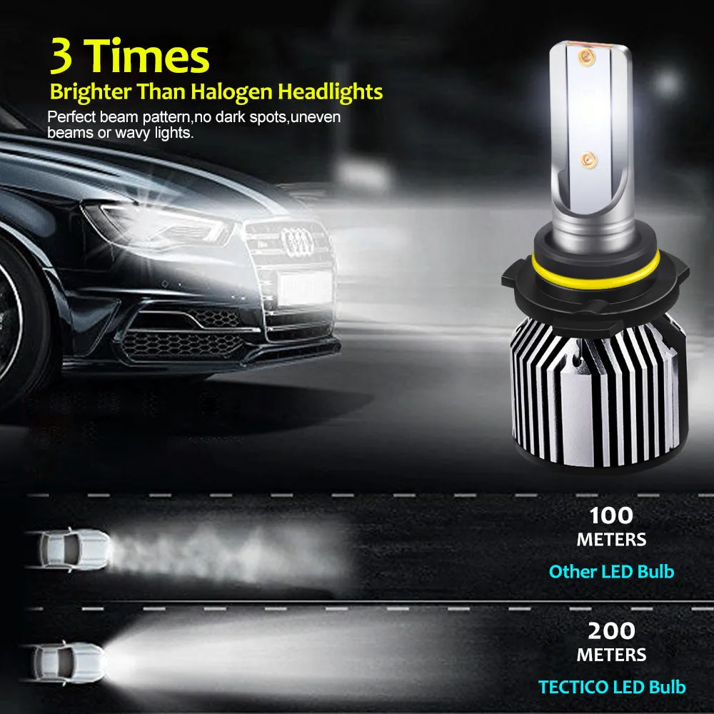 50W 6000K T11 9005 Led Headlight Bulbs Kits with Canbus Super Bright