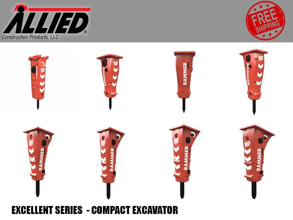 ALLIED RAMMER Excellence series compact excavator hydraulic hammers