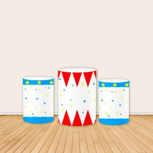 Amusement Park Circus Brithday Pedestal Cover