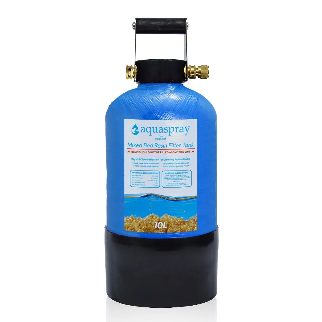 AquaSpray Rolling 16 Gallon Water Tank with DI Resin Tank and Waterfed Pole for Window and Solar Panel Cleaning