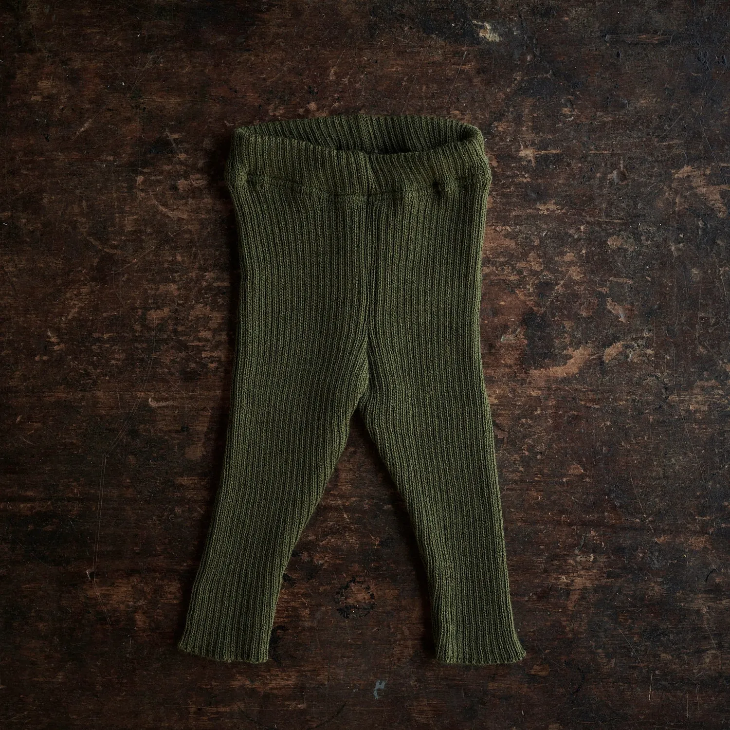 Baby & Kids Merino Wool Leggings/Trousers - Olive