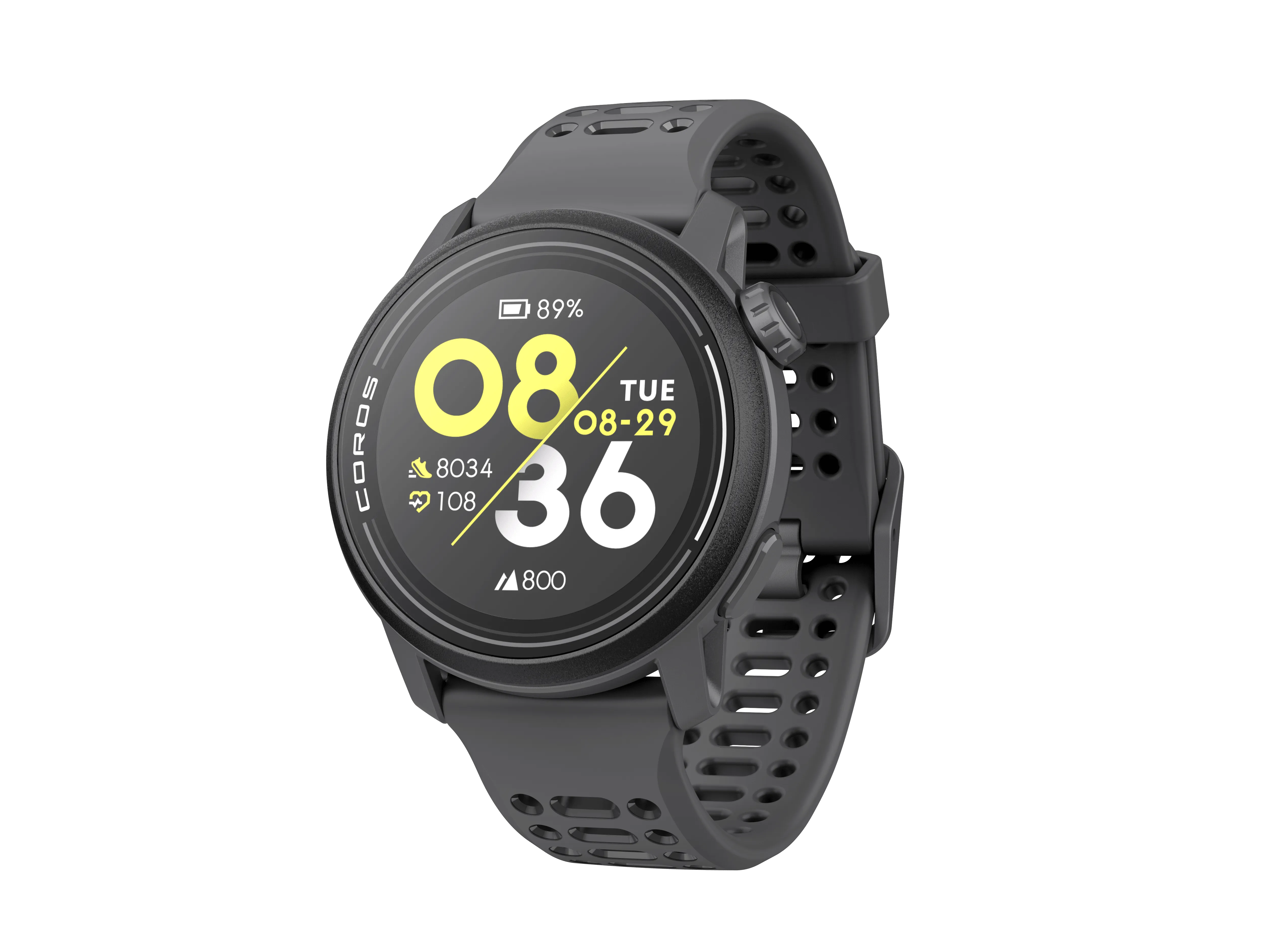 COROS PACE 3 Premium GPS Sport Smartwatch Black Silicone Band with 2 Year Warranty (WPACE3-BLK)