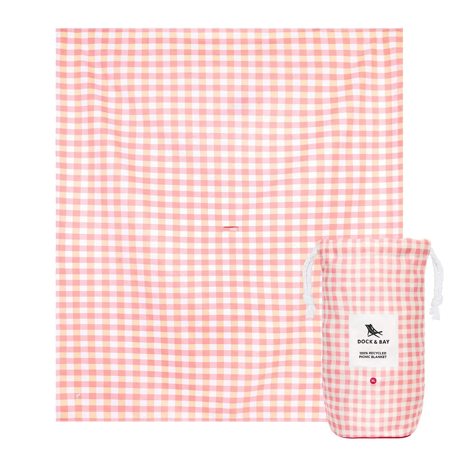 Dock & Bay Picnic Blanket - Strawberries & Cream - Outlet