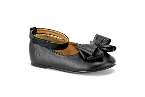 Girls 101-I Infants Round Toe Mary Jane Ankle Strap Ballerina Flats