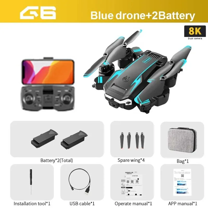 GPS Drone: 5G 8K Aerial Photography, Obstacle Avoidance, 5000M RC