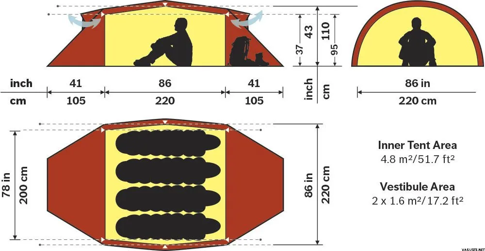 Hilleberg Kaitum 4 Hiking Tent