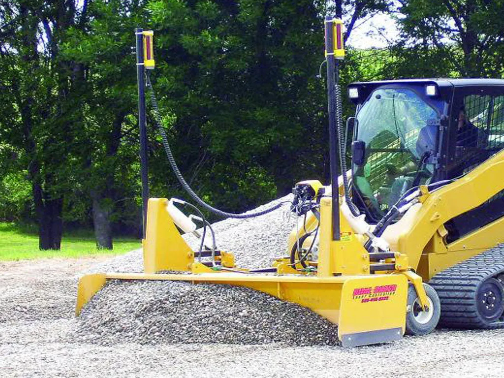 HITCHDOC dual dozer laser controlled grading box for skid steer loader (WITH LASER EQUIPMENT)