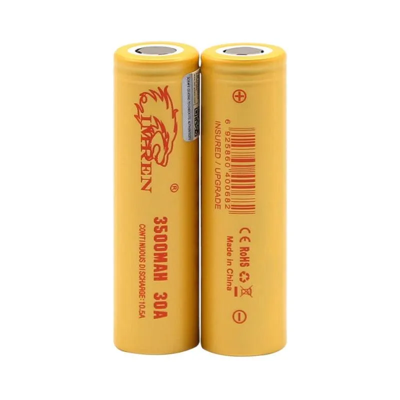 IMREN 18650 3500mAh 30A Rechargeable Lithium Battery  (2PCS/Pack)