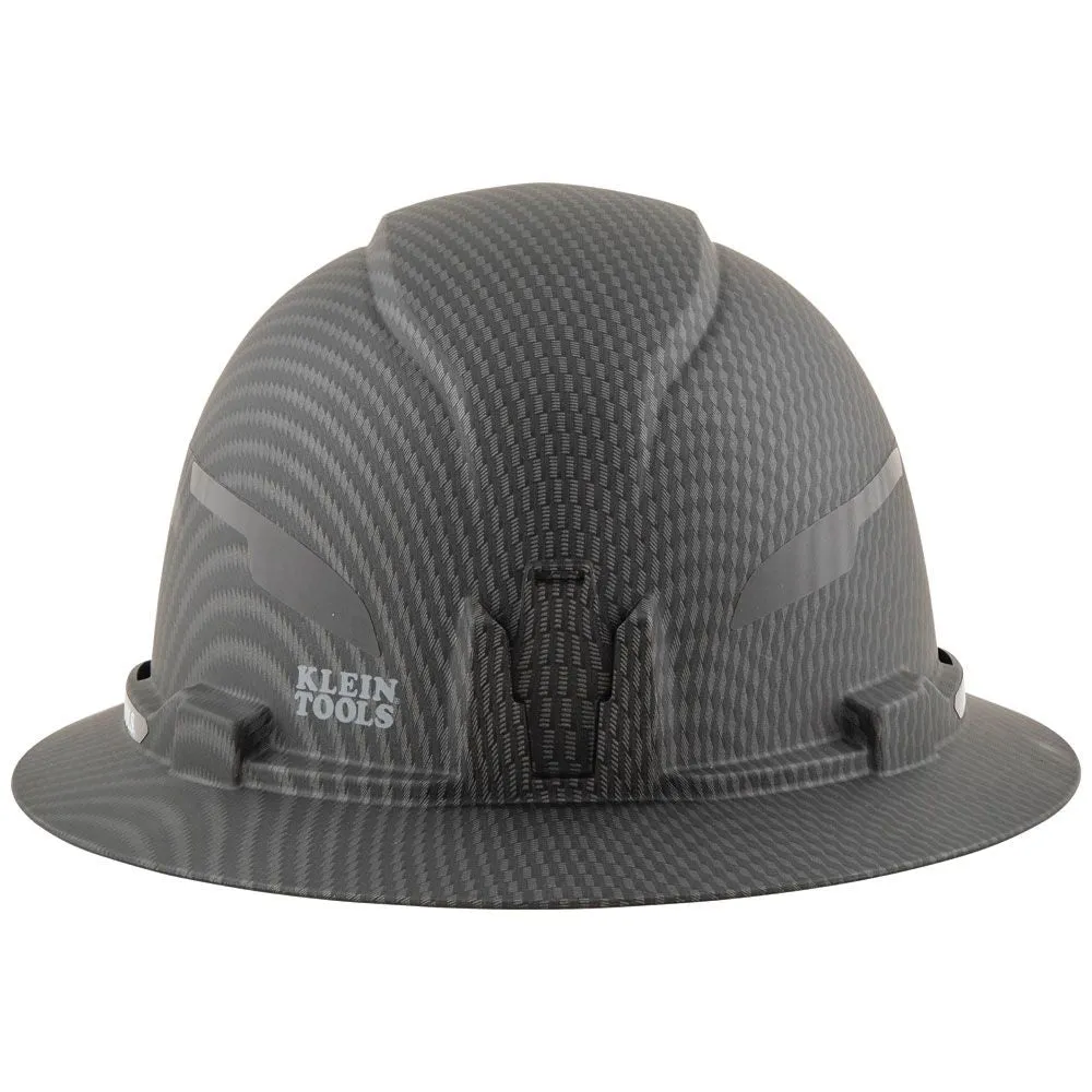 Klein 60345 Hard Hat, Premium KARBN Pattern, Non-Vented Full Brim, Class E