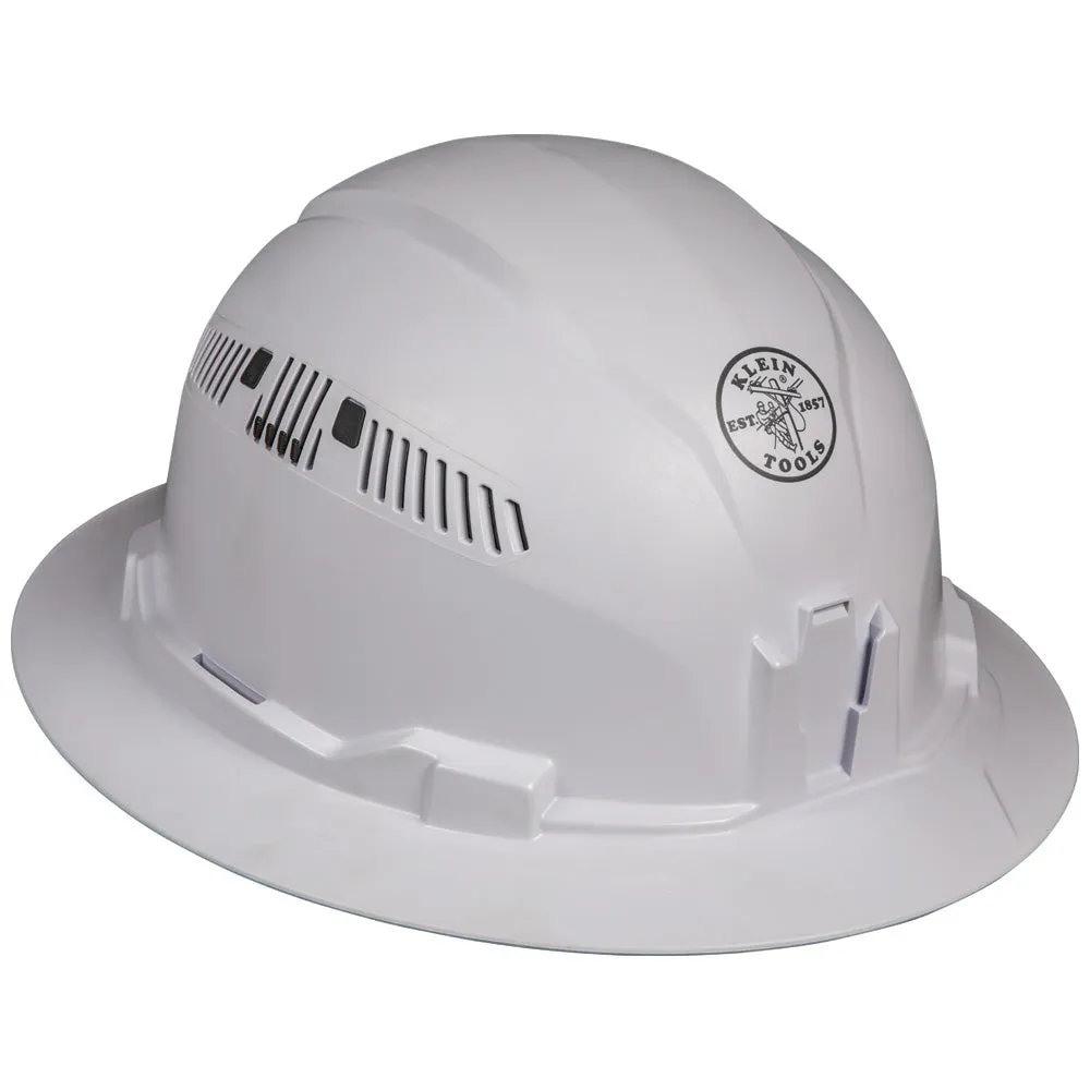 Klein 60401 Hard Hat, Vented, Full Brim Style