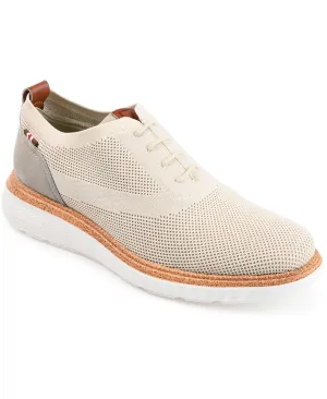 Lamont Vance Co. Men's Knitted Casual Dress Shoes, Beige