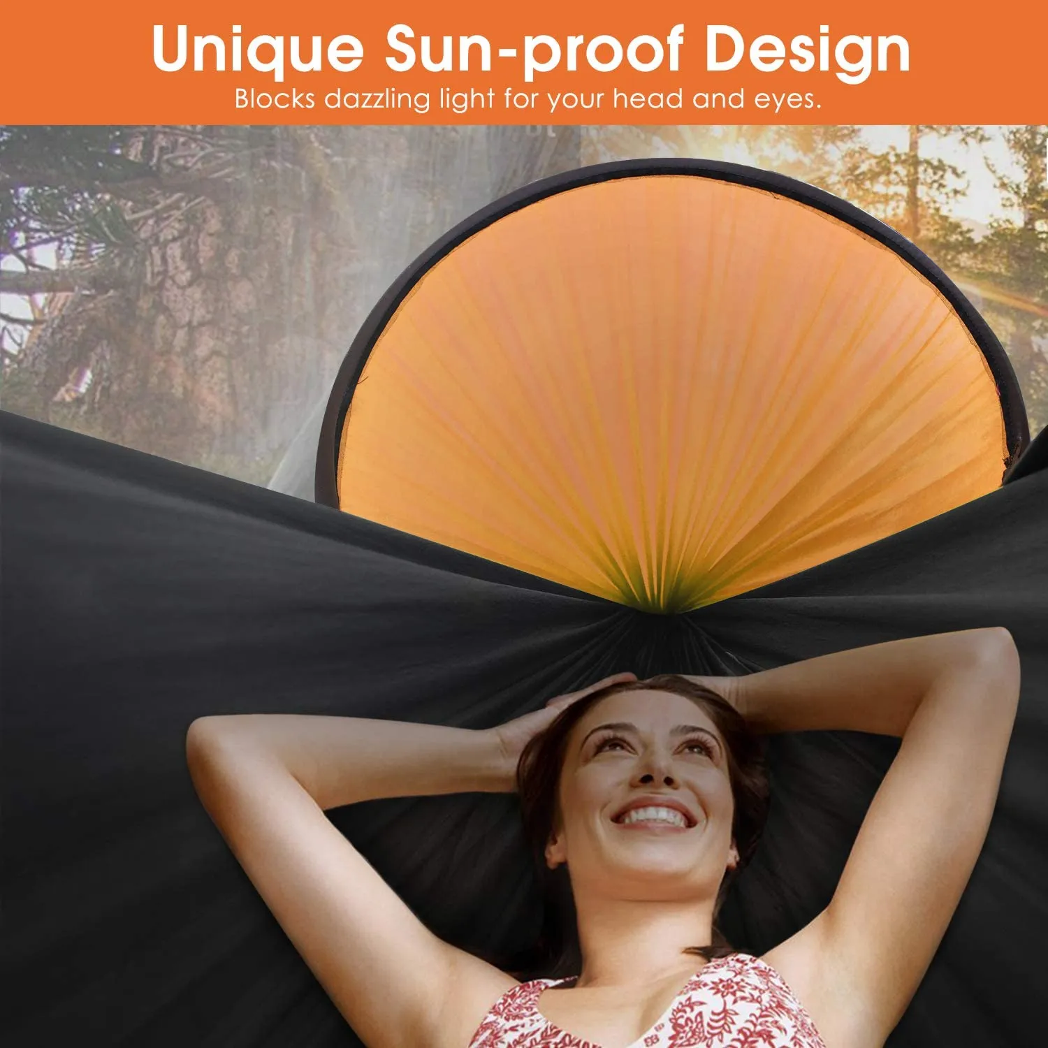 Large Camping Hammock with Mosquito Net 2 Person Pop-up Parachute Lightweight Hammocks