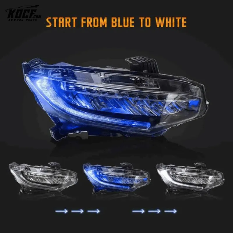 LED Headlights For 2016-2021 Honda Civic Sedan Hatchback Coupe