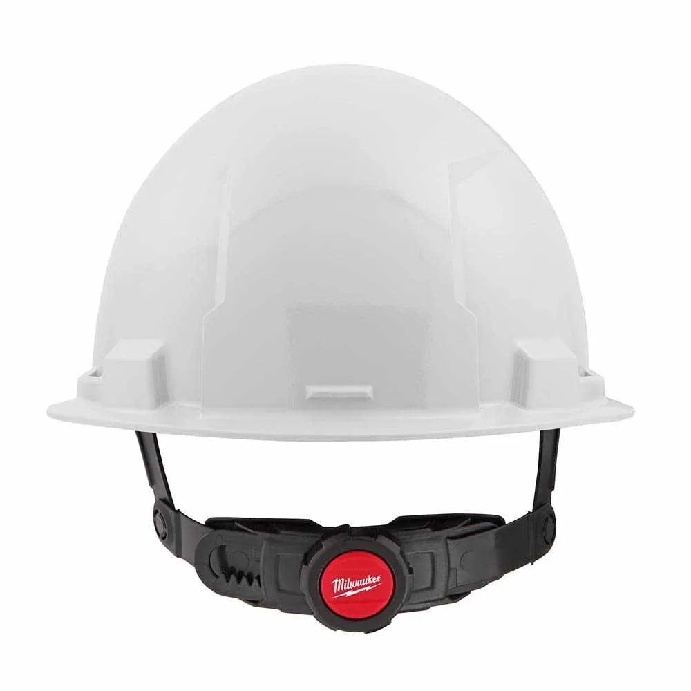 Milwaukee 48-73-1120 White Front Brim Hard Hat with 6PT Ratcheting Suspension – Type 1 Class E