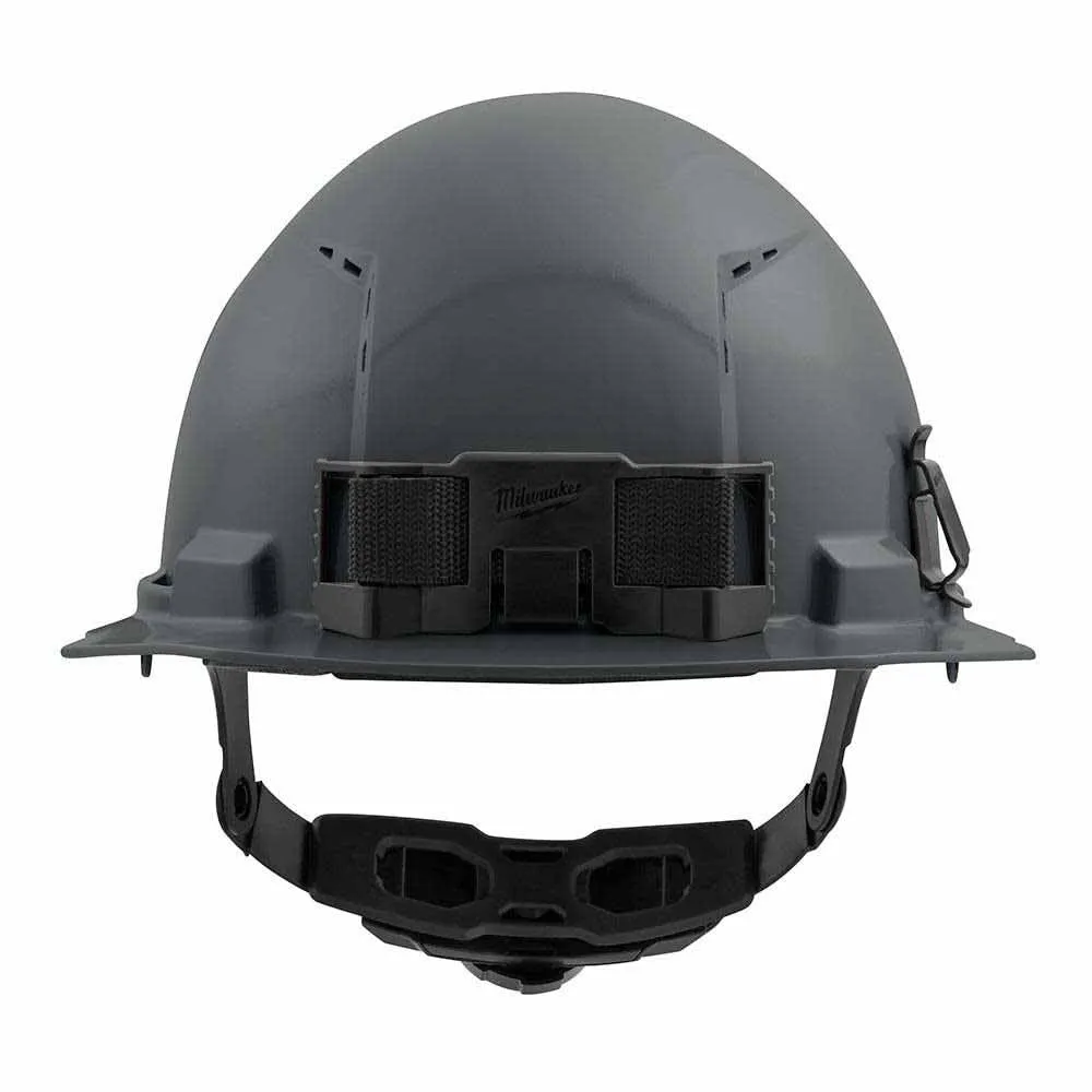 Milwaukee 48-73-1234 Gray Front Brim Vented Hard Hat with 6PT Ratcheting Suspension – Type 1 Class C