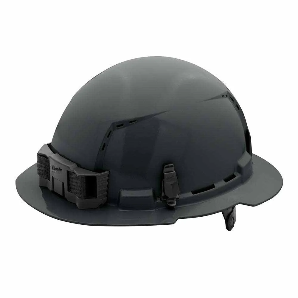 Milwaukee 48-73-1235 Gray Full Brim Vented Hard Hat with 6PT Ratcheting Suspension – Type 1 Class C