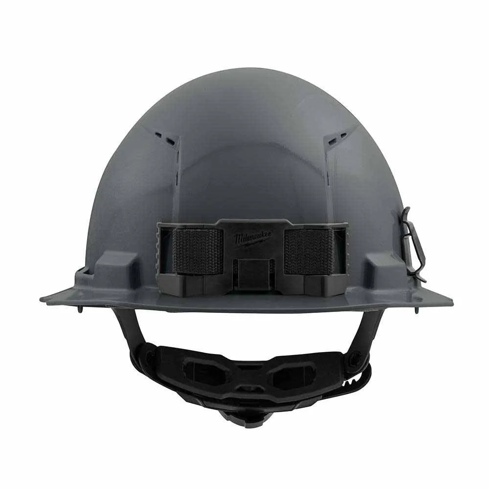 Milwaukee 48-73-1235 Gray Full Brim Vented Hard Hat with 6PT Ratcheting Suspension – Type 1 Class C