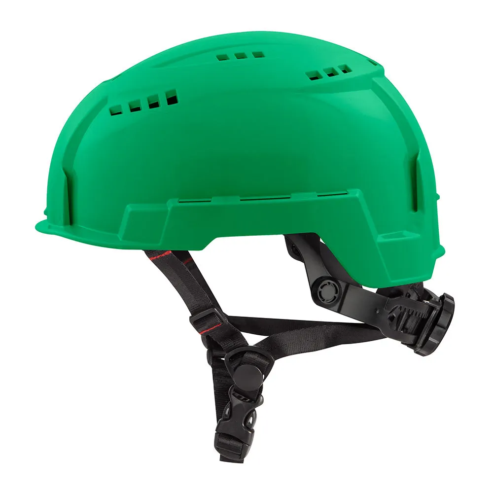 Milwaukee 48-73-1306 BOLT Green Safety Helmet (USA) - Type 2, Class C, Vented