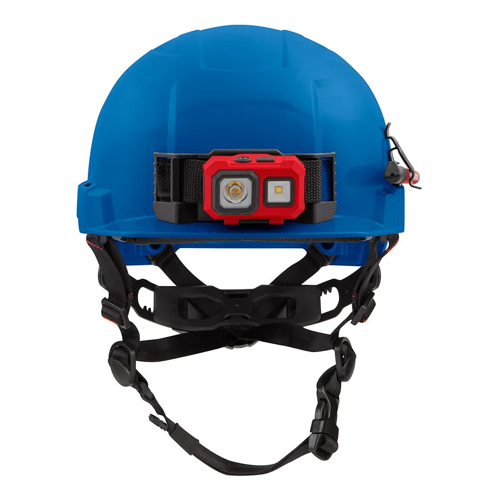 Milwaukee 48-73-1325 BOLT Blue Front Brim Safety Helmet (USA) - Type 2, Class E, Non-Vented