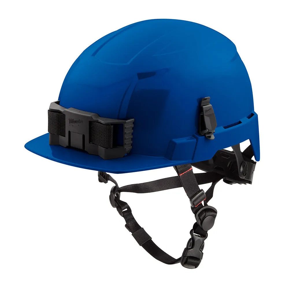 Milwaukee 48-73-1325 BOLT Blue Front Brim Safety Helmet (USA) - Type 2, Class E, Non-Vented