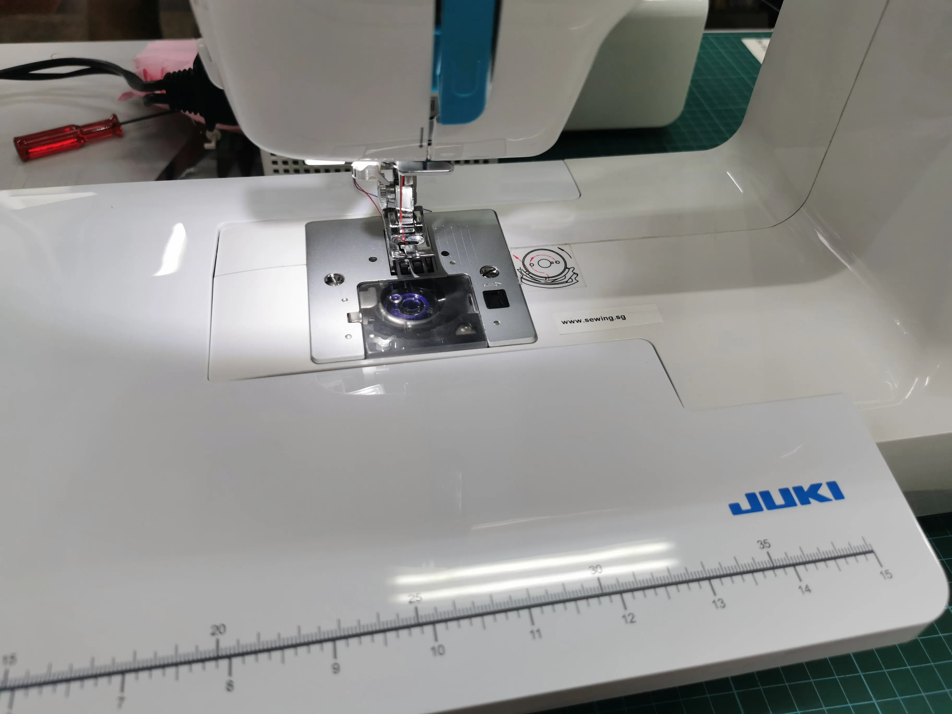 Out of stock till July 24 - Juki Sewing Machine HZL-355Z, a heavy weight model for all purpose stitching, 8.2kg for this medium range machine.