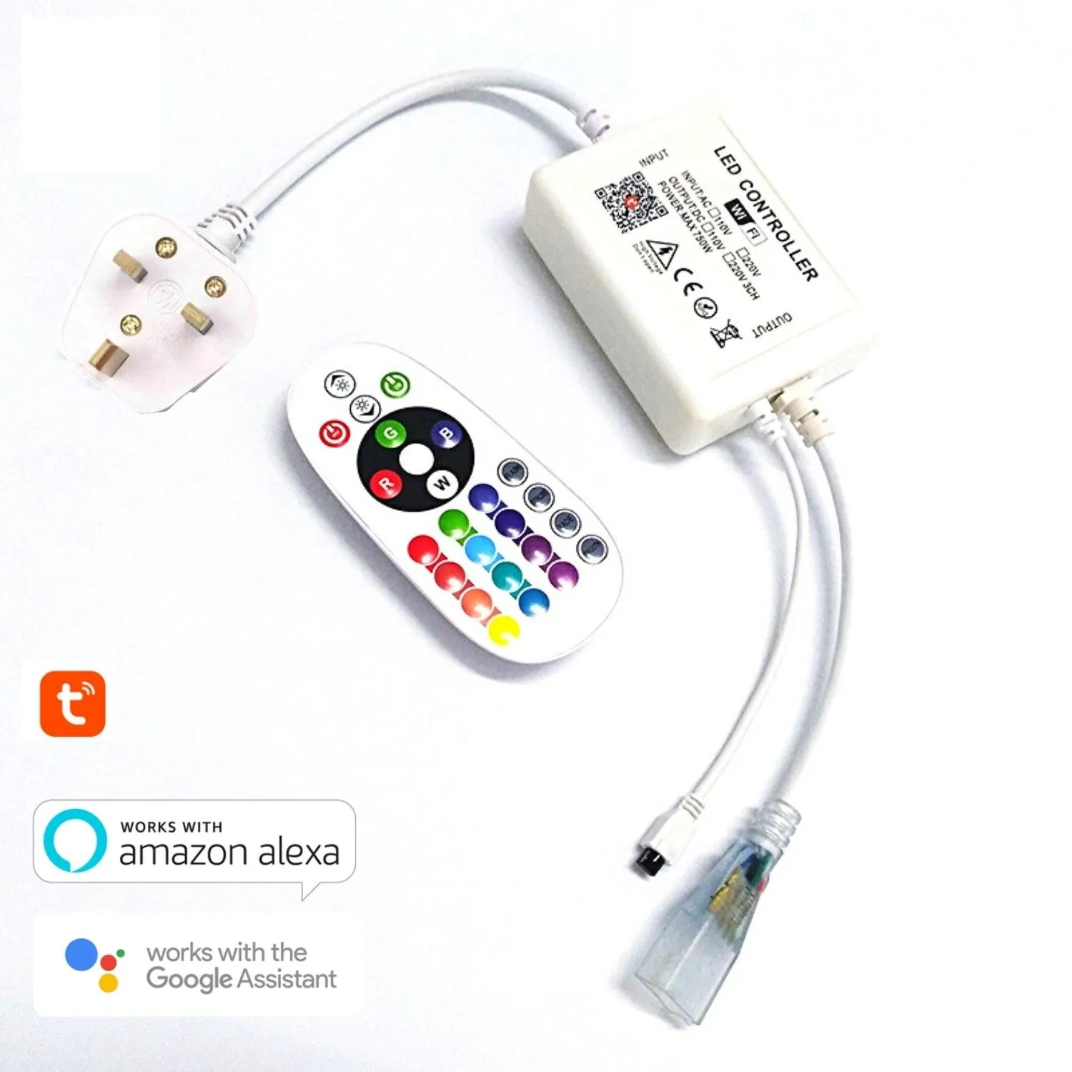 RGB Neon Flex 220V 240V 10x18mm IP65 Wireless WIFI App Control work with Google and Alexa