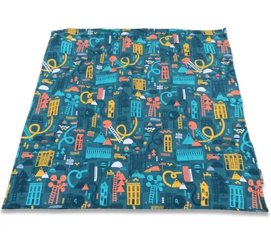 Snakes & Ladders Print Waterproof Picnic Blanket, Family Size