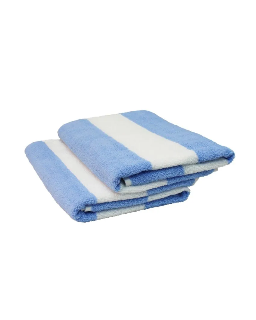 Soft Microfiber Quick Dry Bath Towels | Set Of 2 | 24 X 52 Inches | 225 GSM