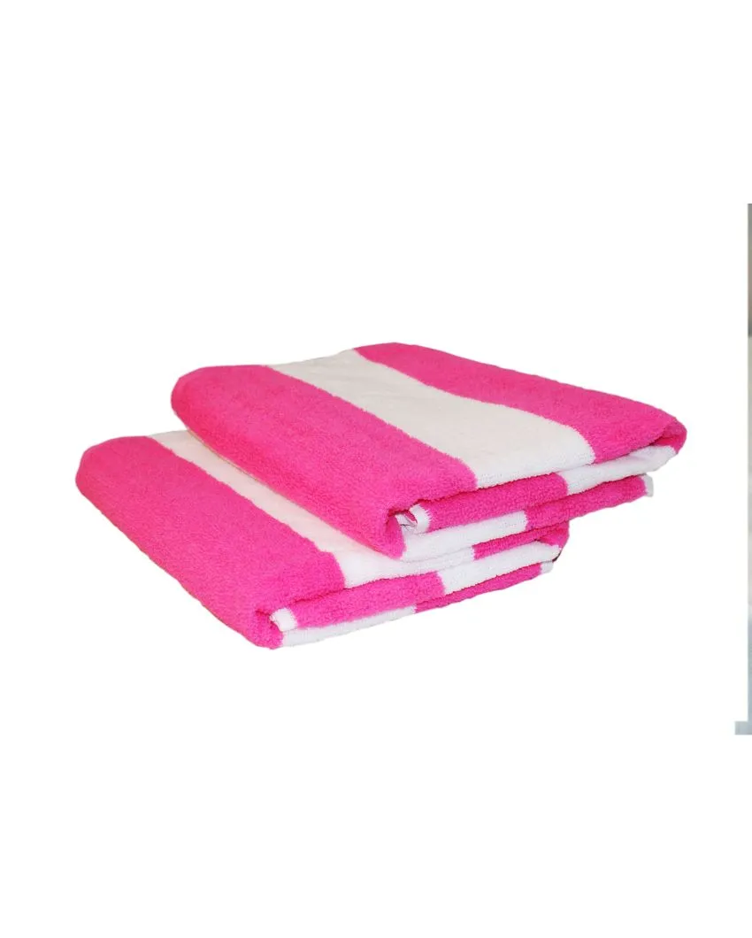 Soft Microfiber Quick Dry Bath Towels | Set Of 2 | 24 X 52 Inches | 225 GSM