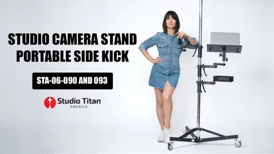 Studio Camera Stand Portable Side Kick 3-section STA-06-093D with Dual Pistol Grip