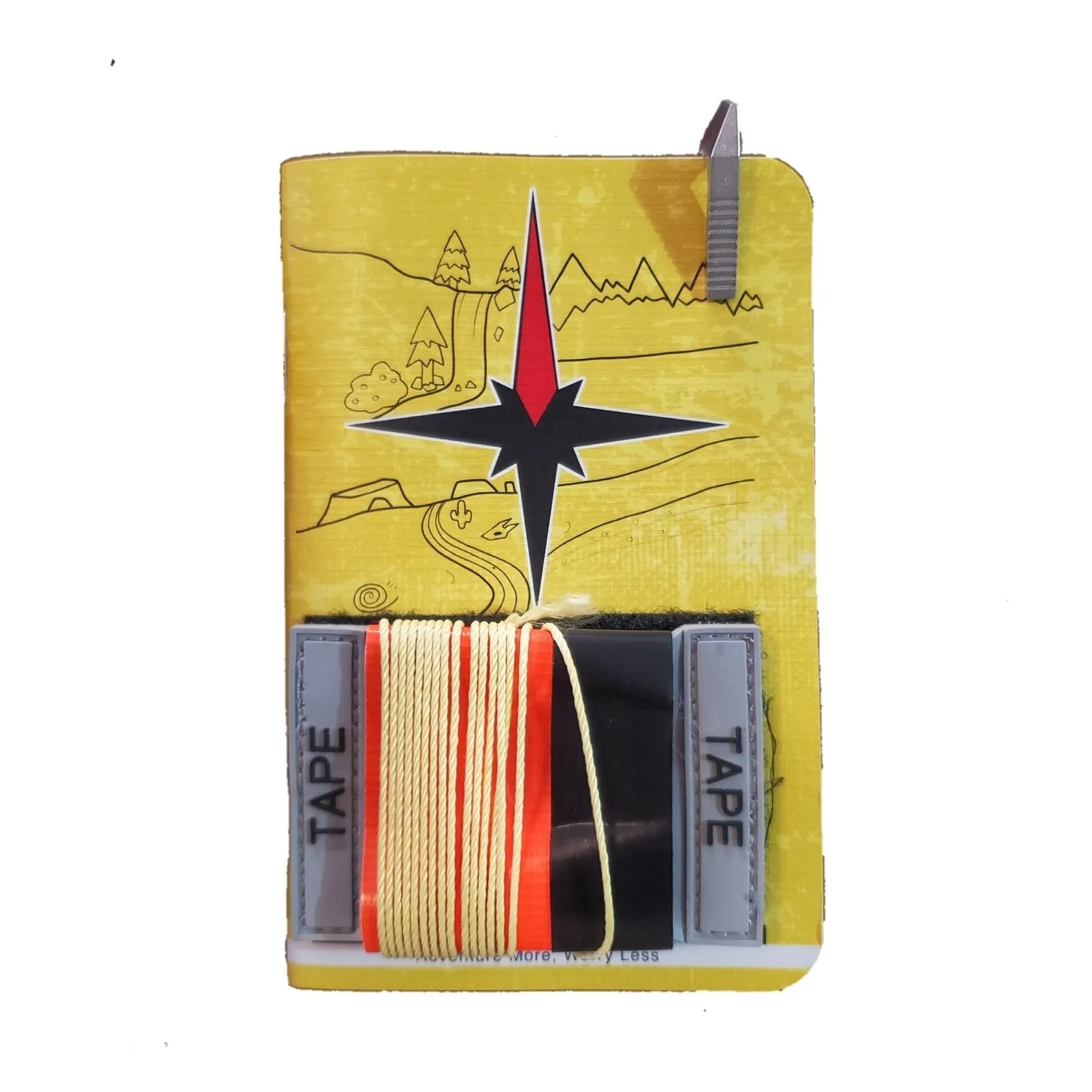 Superesse Field Memo Pad (Yellow) - Durable Pocket Notebook with Survival References