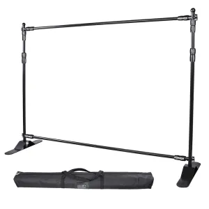 TheLAShop 10'Wx8'H Economy Telescopic Jumbo Banner Stand Support