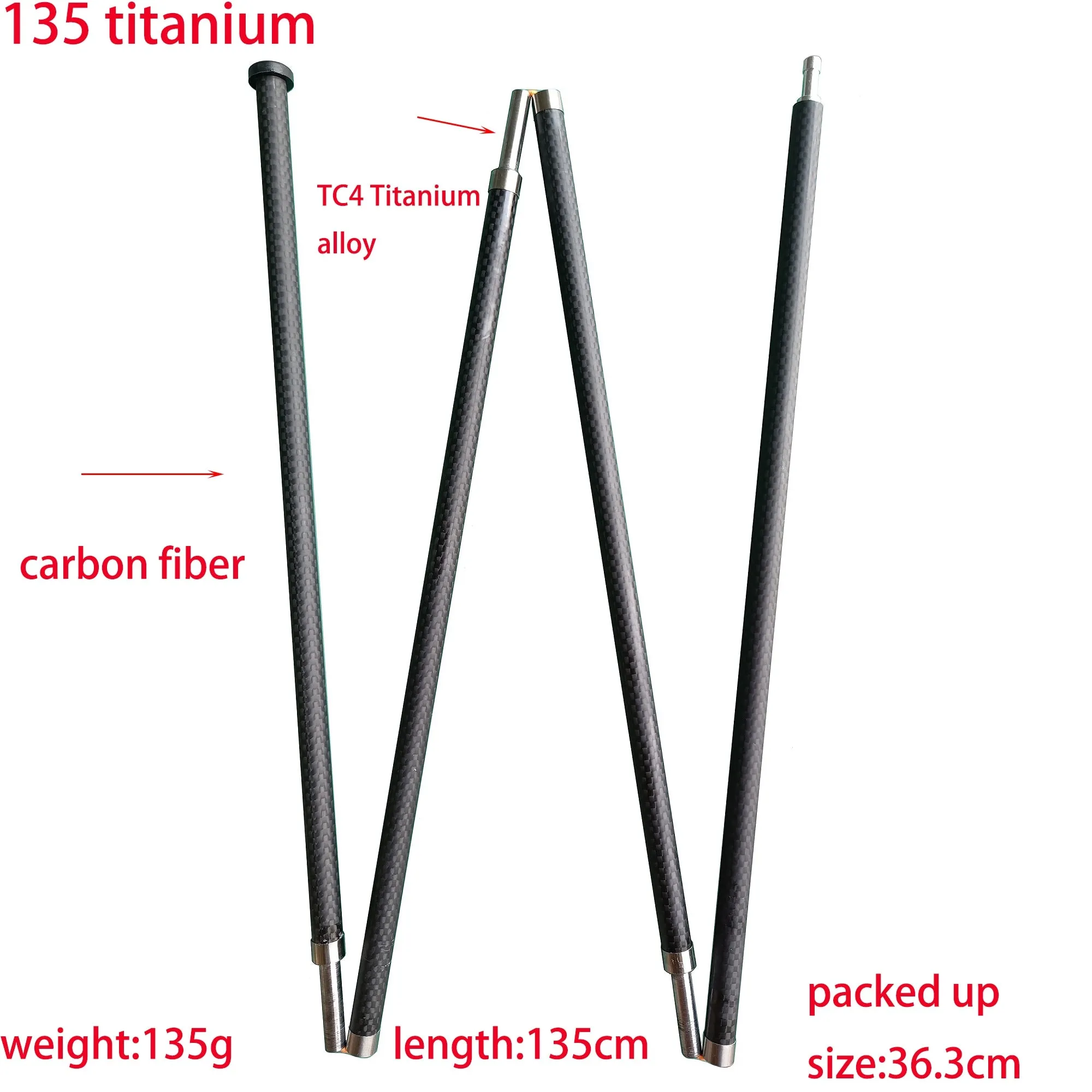 Ultralight Lightweight Carbon Fiber 3F Lanshan Asta Zpacks Tent Support Rod Sturdy Stiff Rigid Pole