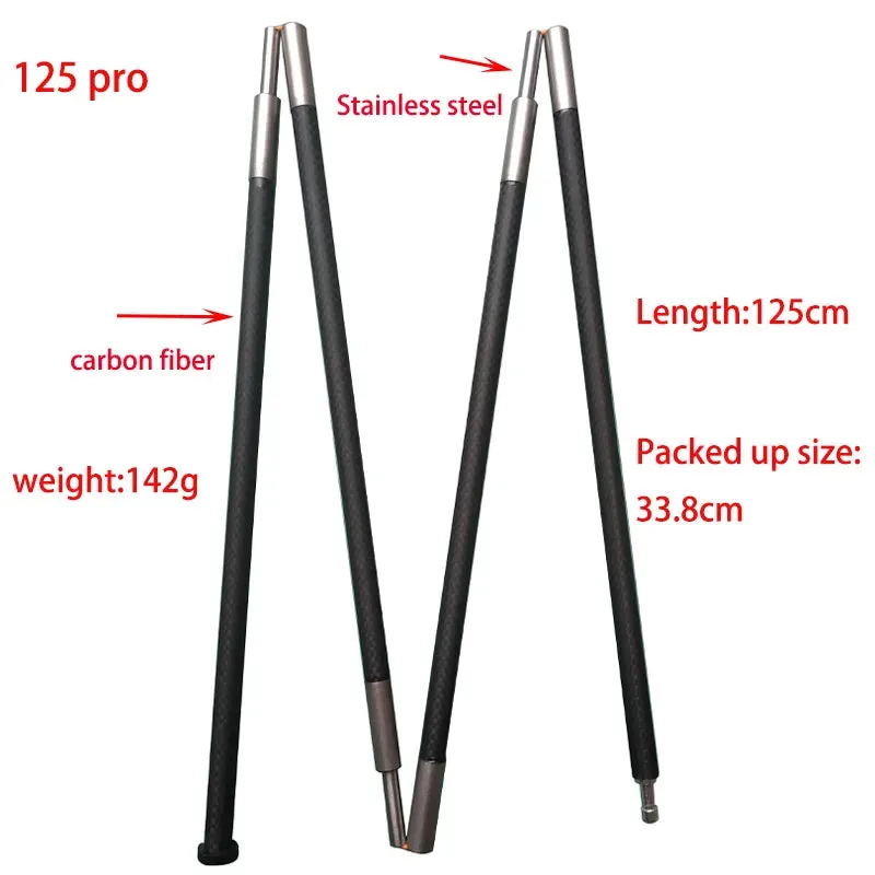 Ultralight Lightweight Carbon Fiber 3F Lanshan Asta Zpacks Tent Support Rod Sturdy Stiff Rigid Pole