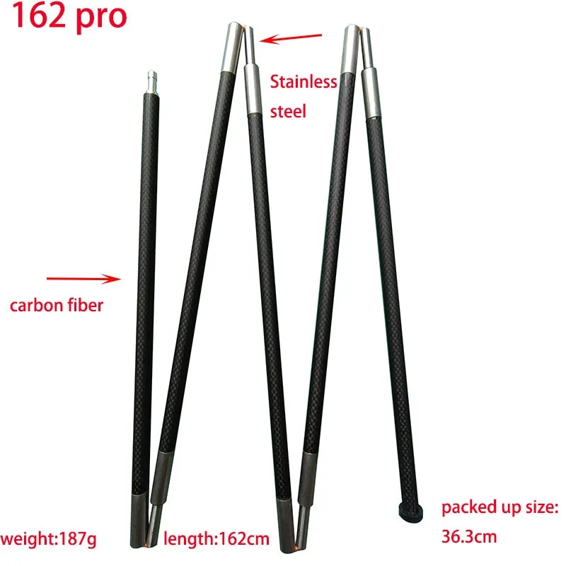 Ultralight Lightweight Carbon Fiber 3F Lanshan Asta Zpacks Tent Support Rod Sturdy Stiff Rigid Pole