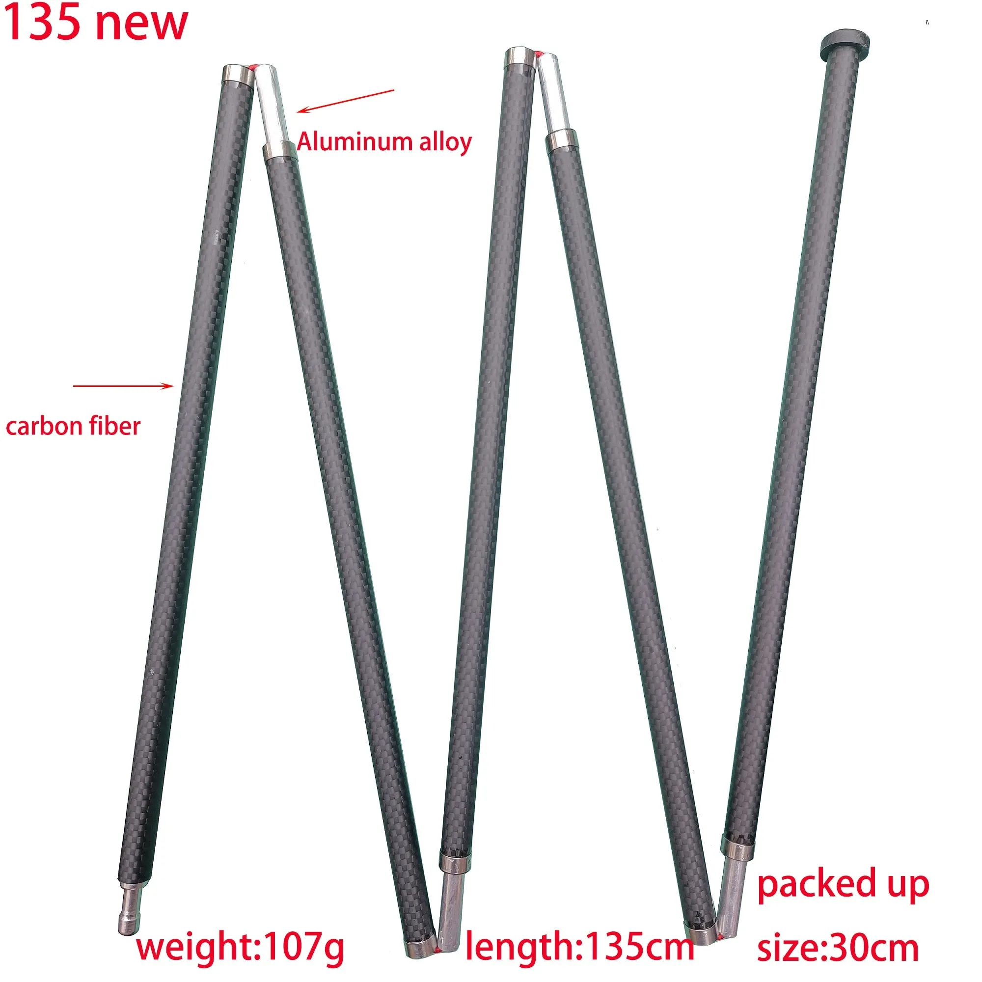 Ultralight Lightweight Carbon Fiber 3F Lanshan Asta Zpacks Tent Support Rod Sturdy Stiff Rigid Pole