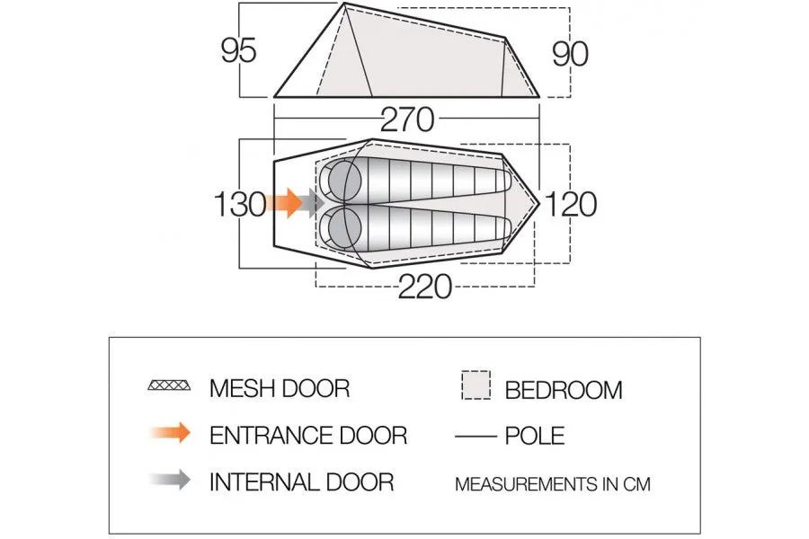 Vango Soul 200  Lightweight Tent NEW 2023