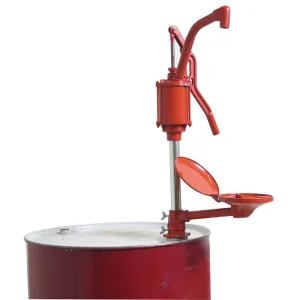 Wesco Lever Pump with Drip Pan - Cast Iron and Steel Construction